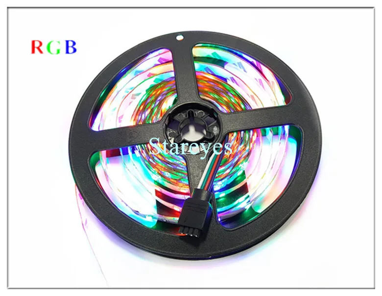 1 комплект 5 м SMD 3528 2835 300 светодиодный RGB светодиодный полосы светодиодный светильник клейкие ленты USB флэш светильник ing не Водонепроницаемый полосы+ Пульт ДУ+ 2A Мощность адаптер