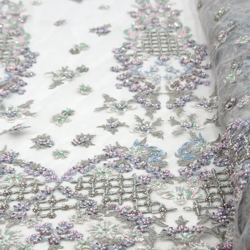 

FolaSade Latest African Lace Nice Embroidered Lace Fabric For Wedding Dress Top Quality French Lace Net Tulle Fabric TY655