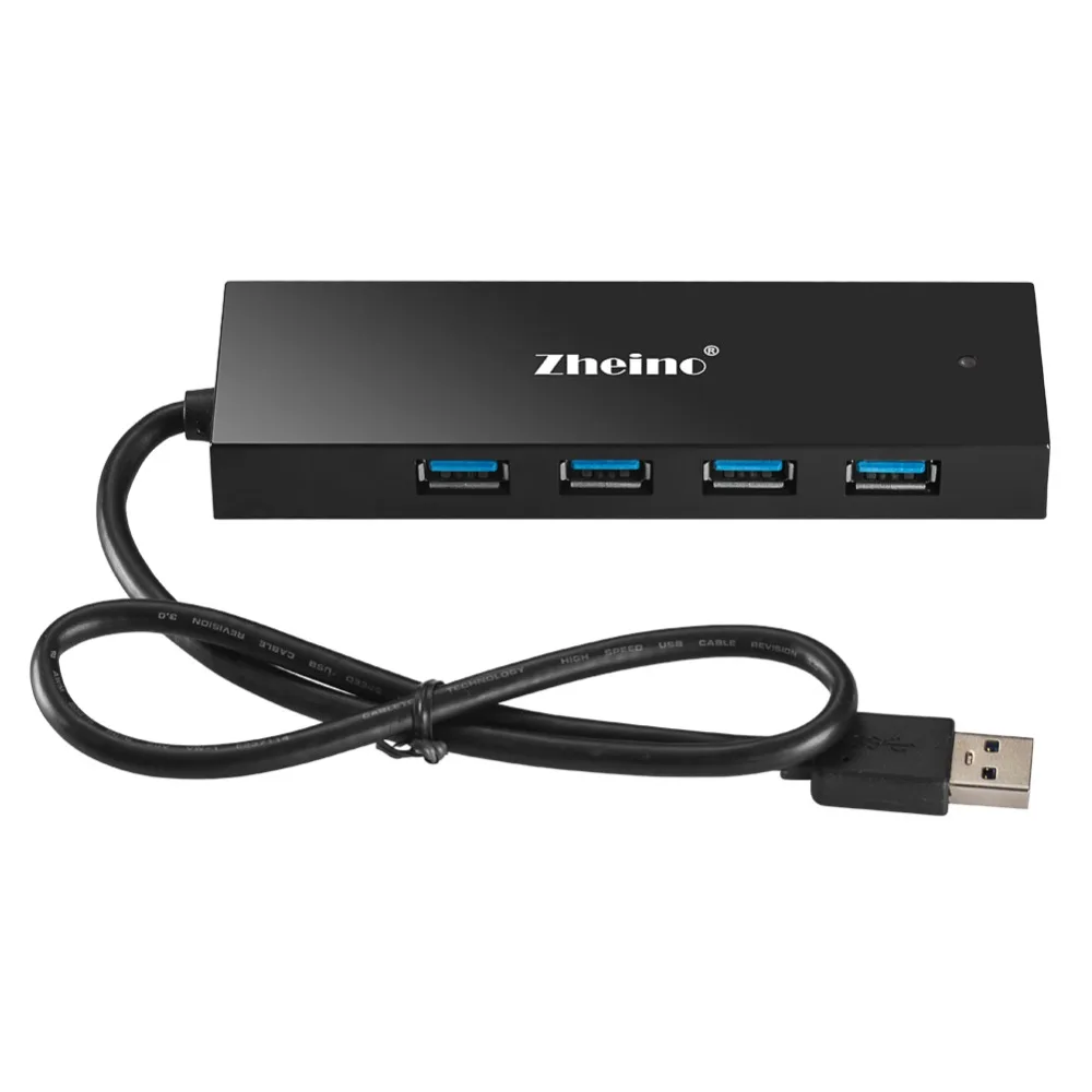 Zheino USB 3.0 Hub High Speed 4 Ports for PC Computer