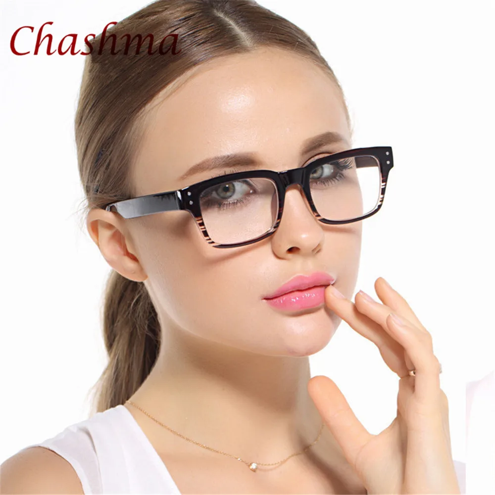 Korean Glasses Frames TR 90 Large Box Black Stripe Prescription Glasses ... Big Frame Prescription Glasses
