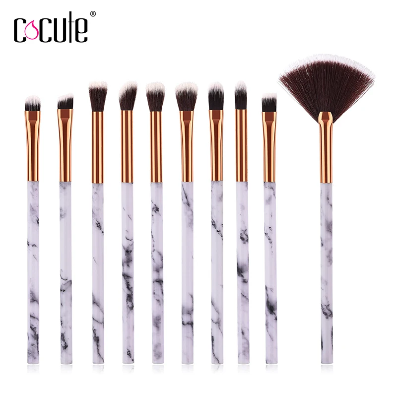 

Cocute Professional 10Pcs Makeup Brushes Cosmetic Tools Eyeshadow Eye Face Makeup Brush Gift Set Blush Soft Brushes Kit Quality