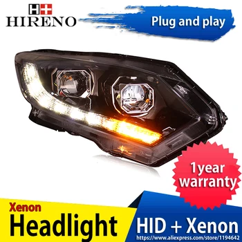 

Hireno Headlamp for 2015-2017 Honda VEZEL HR-V Headlight Headlight Assembly LED DRL Angel Lens Double Beam HID Xenon 2pcs