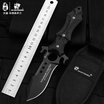 

HX Outdoors Hunting Kinves Survival knife Camping Rescue Tool 440C Blade K10 Handle 58HRC Pocket Tool Dropshipping knives