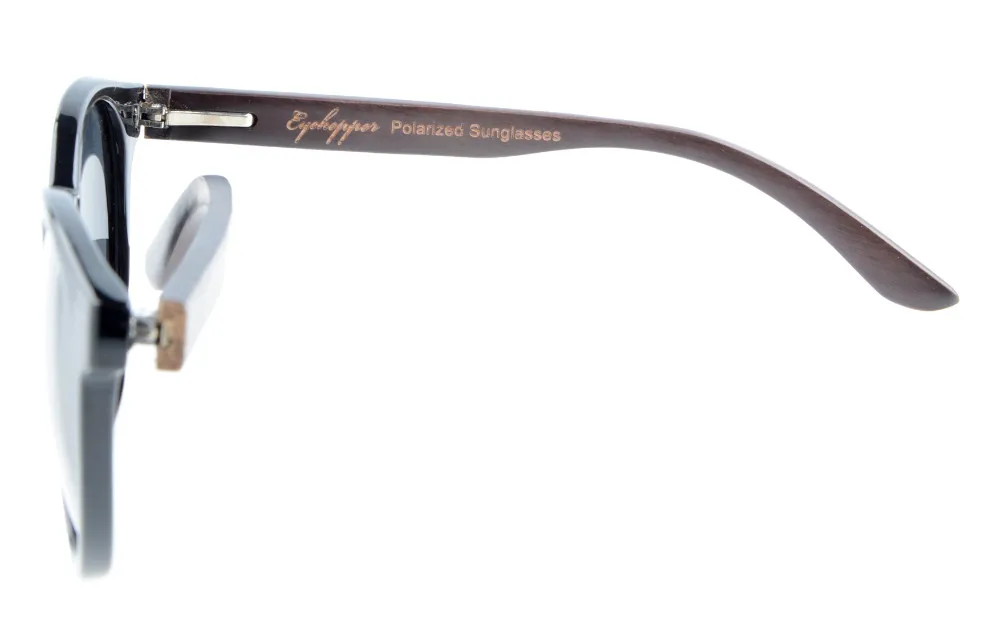 S009 поляризационные Eyekepper качество весной петли оружия древесины Овальный Круглый поляризованные Солнцезащитные очки для женщин Для женщин