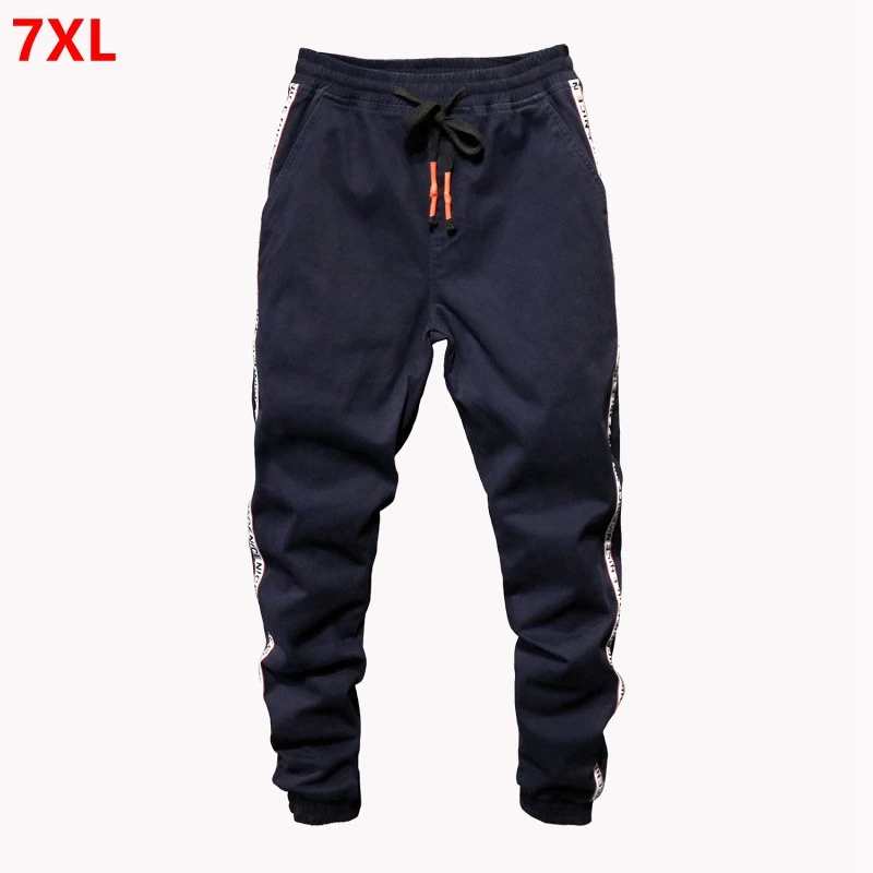 

Spring men's harem pants men's loose casual pants plus size elastic waist casual pants men 7XL 6XL 5XL