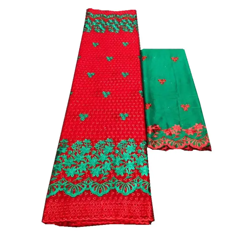 

Swiss voile lace set African Swiss cotton lace High Quality Swiss voile lace in Switzerland for Wedding Dress 5+2yard -J5