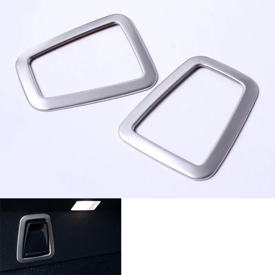 

YAQUICKA Fit For Volvo XC90 2016 Auto Car Rear Trunk Cargo Hook Frame Cover Trims Styling Sticker Stainless Steel 2Pcs