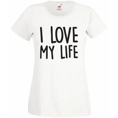 Футболка I Love My Life футболка с надписью Happy Robbie Inspired Мужская короткими рукавами