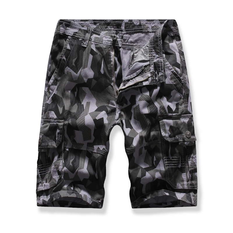 MarKyi модные летние короткие брюки мужские высотой до колена шорты плюс размер камуфляжные мужские трусы