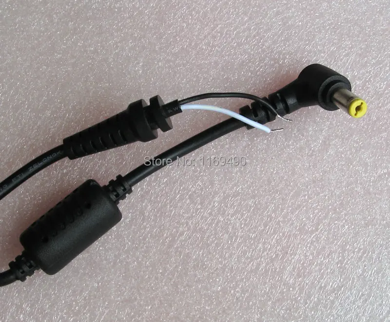 

Free shipping .3 Article DC 5.5x1.7mm / 5.5*1.7 Plug 90 right angle cord Connector Laptop Cable For Acer BenQ 1.18 meter