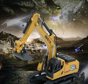 

Large Size Simulation of Alloy Excavator Engineering Model Toy Car Suit 1:60 Static Model Toy Boy's Best Gift