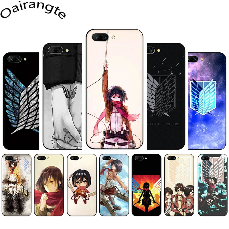 

Attack on Titan Mikasa Soft Silicone Phone Case for Huawei Honor 6A 7A Pro 7C X 8C 8X 8 9 10 Lite view 20 9X Pro