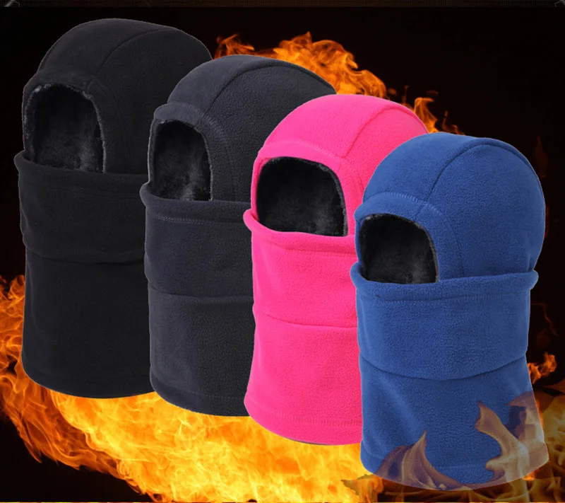 Cycling Cap Windproof Warm Thick Fleece Face Mask Filter Balaclava Bicycle Bike Winter Neck Hat Head Scarf Ski Thermal AC0223 (1)