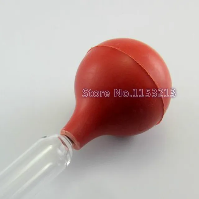 Suction Bulb, Quantitative Three-Way Suction Ball Pipette Suction Bulb Laboratory Quantitative Suction Ball (Red