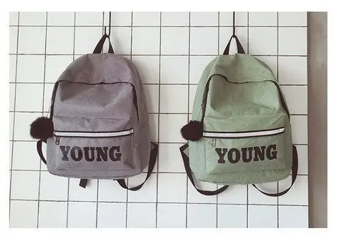Youny брезентовые модные школьные сумки для девочек-подростков, дорожный рюкзак, школьный женский рюкзак, Mochila Mujer Feminina Rugzak, корейский стиль