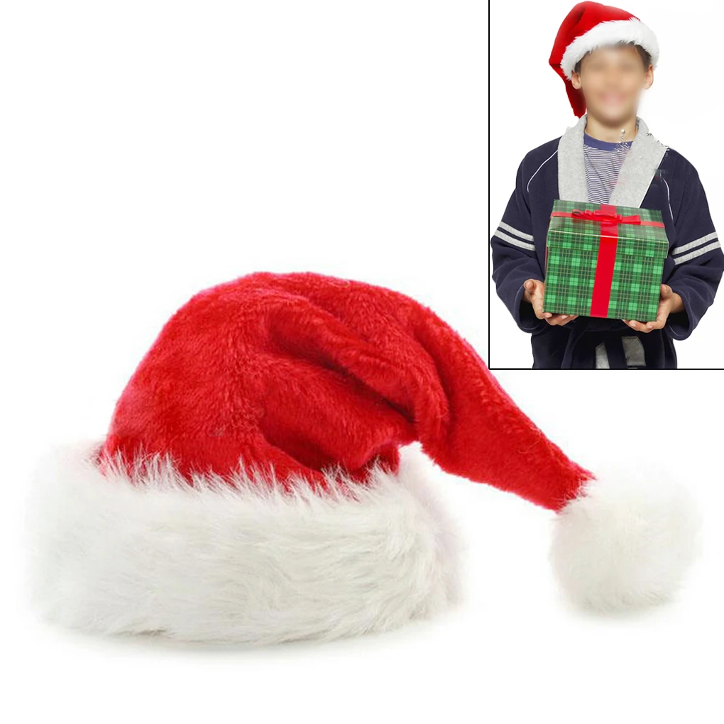 Рождественские принадлежности Рождественская шапка Рождественская фланелевая шляпа плюшевые рождественские принадлежности