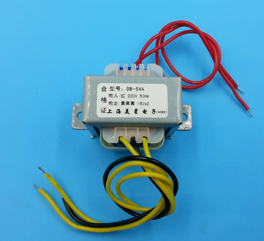 Dual 6V 9V 12V 15V 18V 24V 36V Transformer 220V input Power Transformer 5VA EI41 5VA Transformer for pre-amplifier board