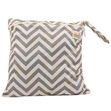 Ohbabyka детские сумки для подгузников многоразовые тканевые подгузники влажные/сухие сумки один карман водонепроницаемые сумки для подгузников с застежкой-молнией