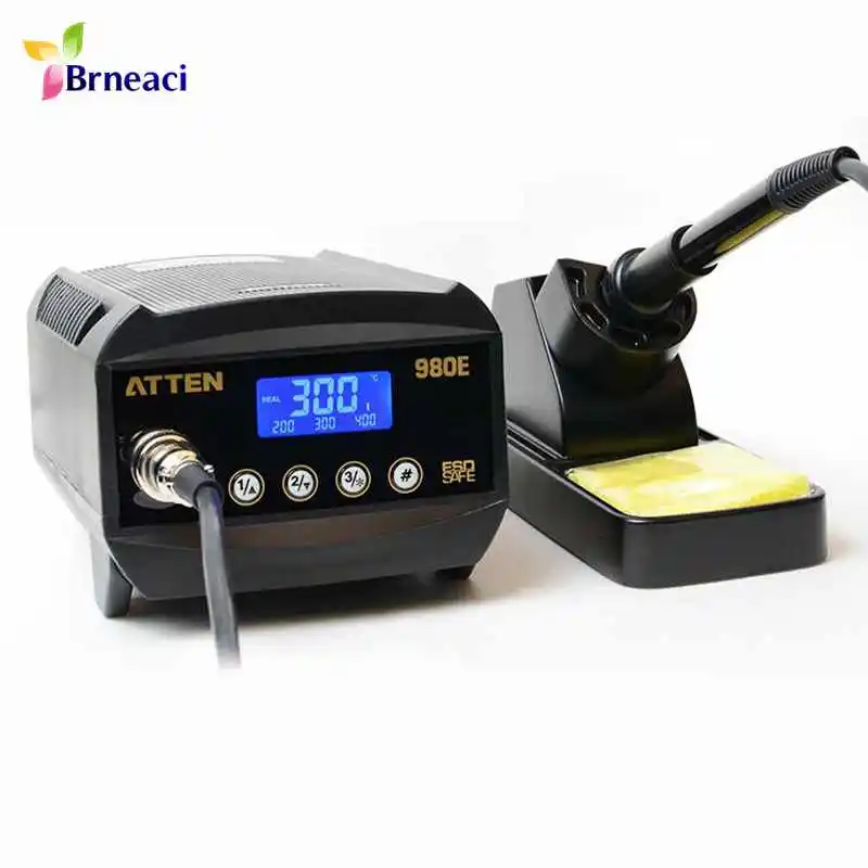 

ATTEN 980E Soldering Station High Power Electric Solder Iron Tip Temperature Sensitive Intelligence Plant Tin Welding Platform