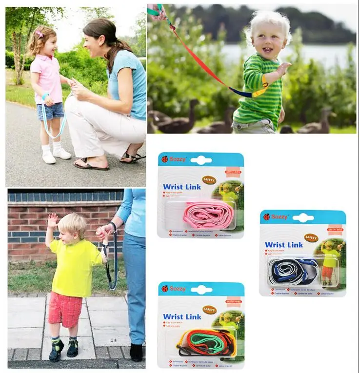 1pcs Sozzy Children's Anti-lost Tape Baby Safety Leash Girls And Boys Toddler Kids Wrist Band Safe