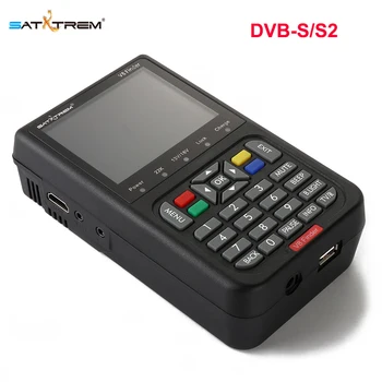 

Satxtrem V8 Satellite Finder Receptor FTA Signal Pointer Digital HD 1080P DVB S2 Key Finder Battery Laser Range Sat Finder