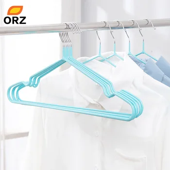 

ORZ 10PCS Clothes Hangers Closet Wardrobe Storage Organizer Metal Home Storage Shelf Coat Hanger For Clothes Christmas New Year
