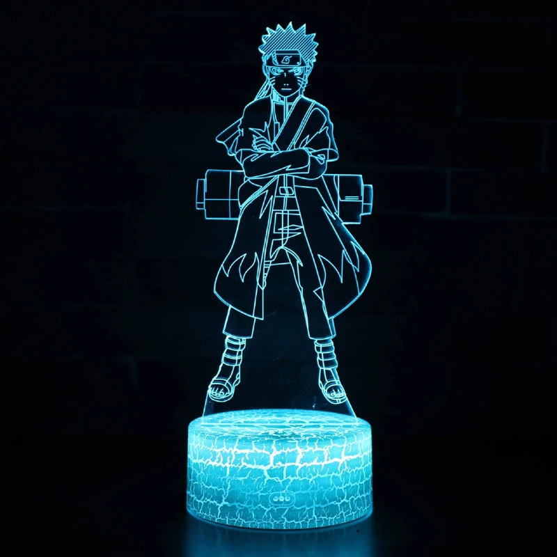Naruto Uzumaki Naruto theme 3D Lamp LED night light 7 Color Change