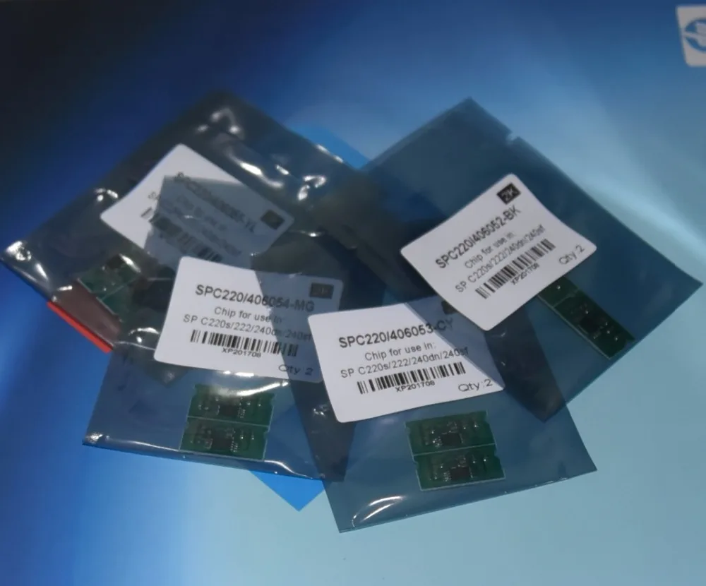 406052 Compatible for Ricoh Aficio SPC220 SP C220 C222 C240 SPC222 SPC240 Toner Chip Cartridge Reset Chip Laser Printer Chip (5)