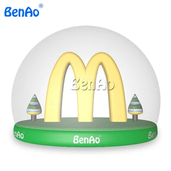 Buy BenAo Free Shipping+blower 3m Inflatable Christmas Snow Globe, Inflatable Display Ball, Christmas Giant Balloons Show Ball