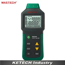 Circuit Analyzer TRMS AC Low Voltage Distribution Line Fault Tester RCD GFCI Sockets Testing Mastech MS5908