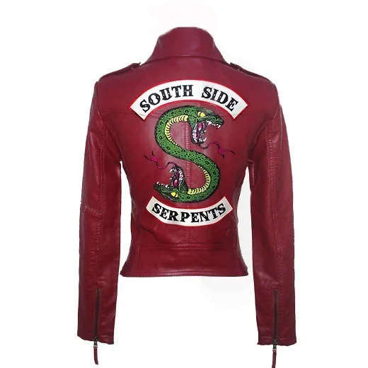 Кожаные куртки Serpents South side Riverdale женские уличная одежда из искусственной кожи