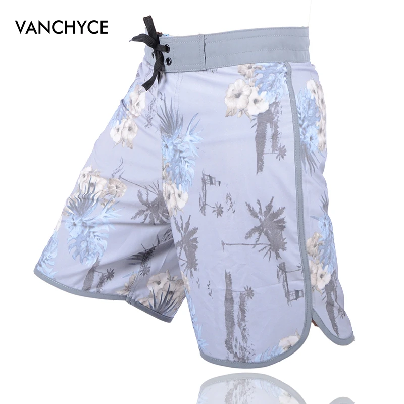 

VANCHYCE Summer Shorts Men Board Shorts Brand Swimwear Men Beach Shorts Men Bermuda Short Quick Dry Silver Mens Boardshorts