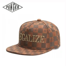PANGKB бренд LEGALIZE IT Кепка коричневая Кепка в шотландскую клетку шляпа для мужчин и женщин для взрослых хип-хоп головной убор Уличная Повседневная Кепка-бейсболка от солнца