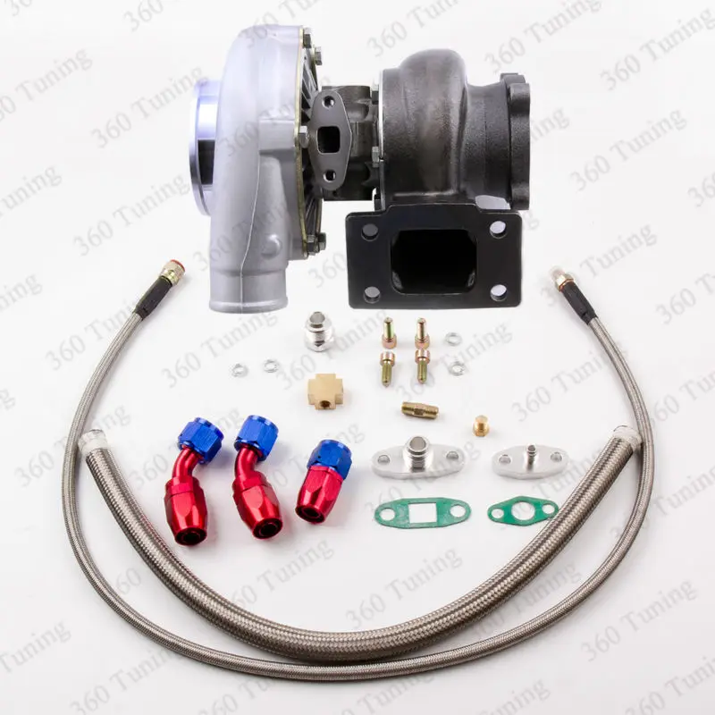 GT30 GT3037 GT3076 T3 Flange Water Cooled Turbo Turbocharger Upgrade