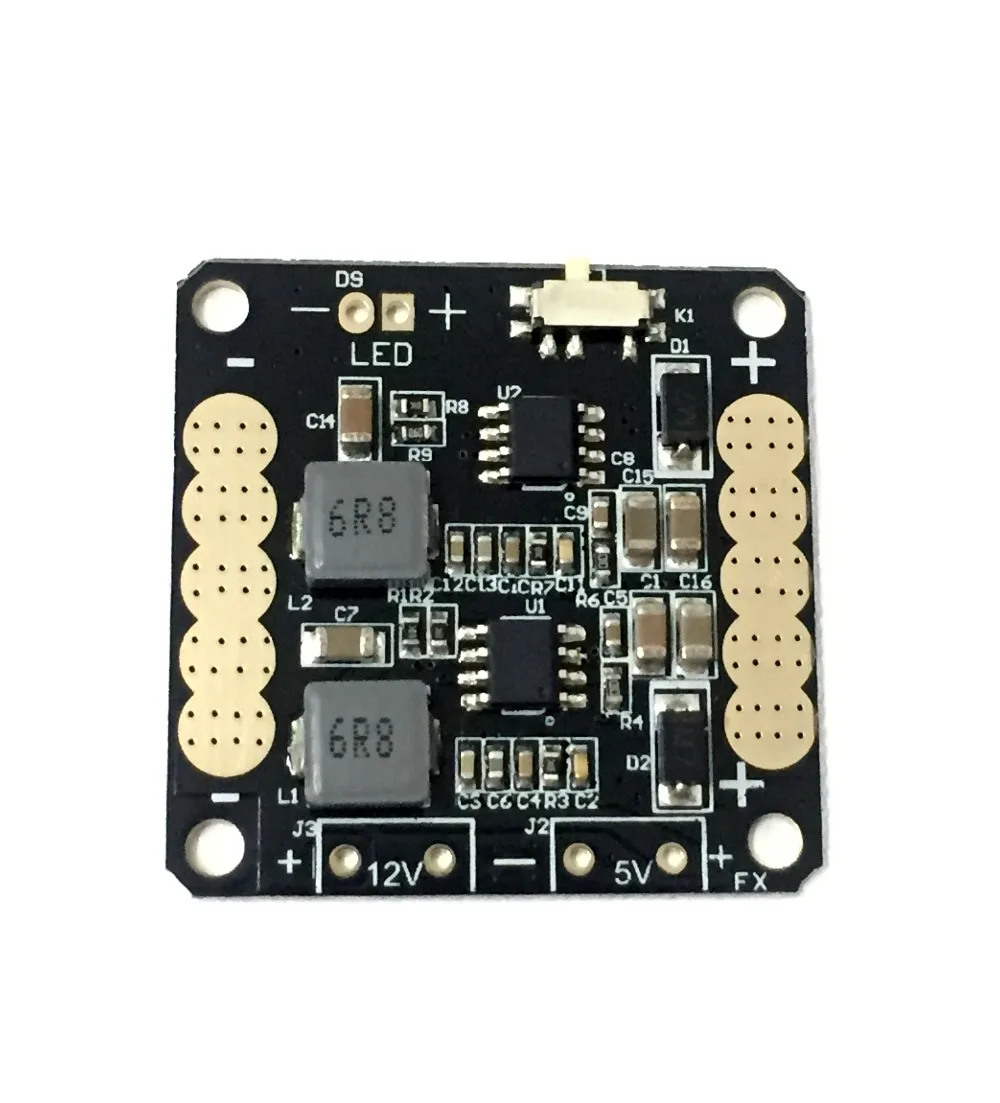 

CC3D Flight Controller Power Distribution Board with 5V/12V BEC Output LED Switch For FPV Racing Mini Drone UAV Quadcopter Frame