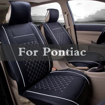 

1set Leather Car Seat Case Cover Auto Accessories Car-Styling Sticker For Pontiac Aztec Bonneville G4 G5 G6 G8 Grand Am
