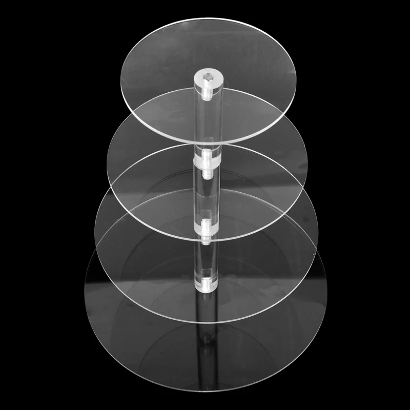 3-7 Ярусов Прозрачный Акриловый Торт Стенд набор круглый держатель Подставка для кексов Свадьба День Рождения Вечеринка Кубок торт дисплей подставки украшения инструменты