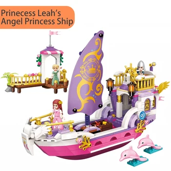 

Princess Dream Angel Princess kits 592 pcs Compatible with in building Blocks girl friends Model Brick Toys For Children