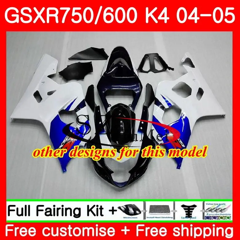 Корпус для SUZUKI синий corona GSXR 600 750 04 05 GSXR600/750 GSX-R750 30SH12 GSX-R600 K4 GSXR750 04 05 GSXR600 2004 2005 обтекатель