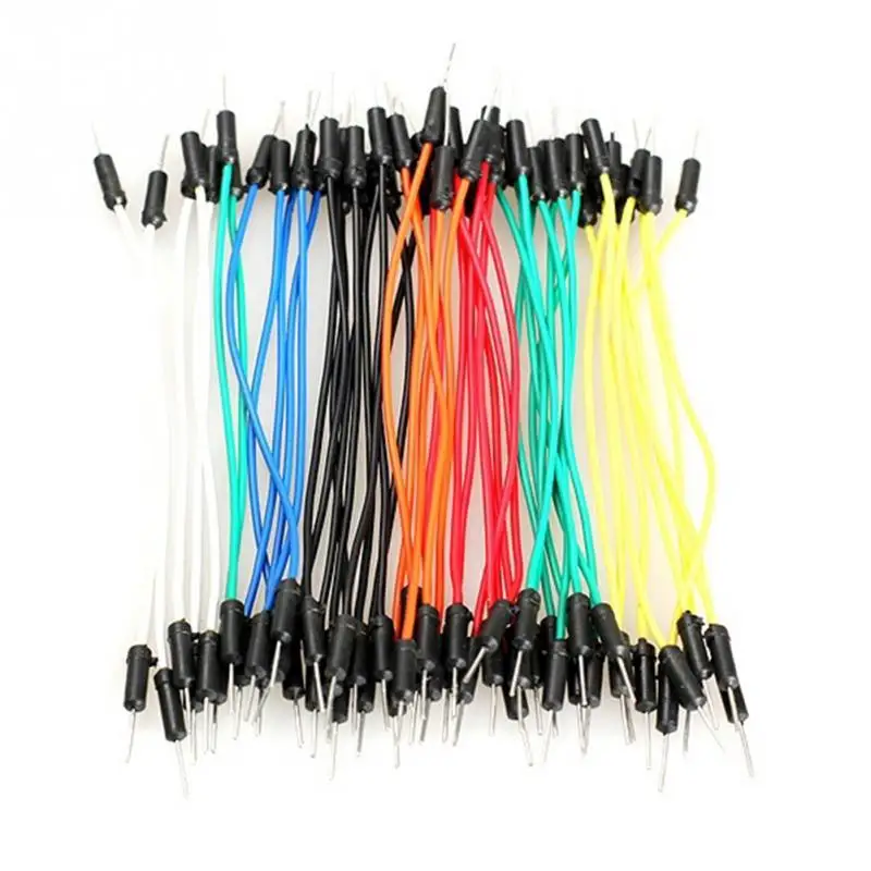 

65pcs/lot Jump Wire Cable Male to Male Flexible Jumper Wires for Arduino Breadboard DIY Starter Kit Bread Board Wires