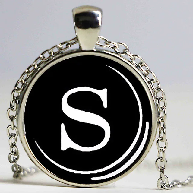 vintage typewriter key pendant