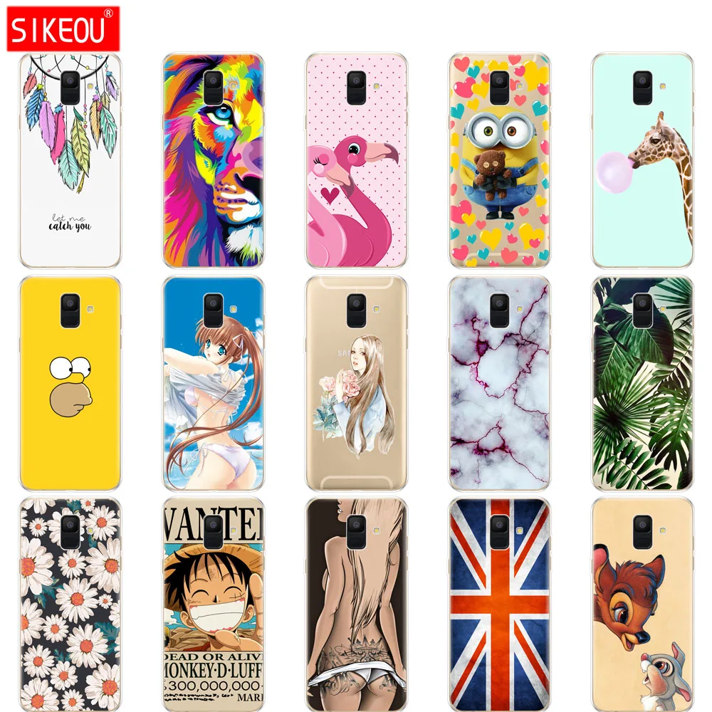 

Silicon Phone Case For Samsung Galaxy A6 2018 Dual SIM SM A600 A600F Soft Tpu Back Cover For Samsung A6 Plus 2018 A605 A605F mix