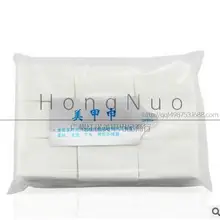 900 шт хлопчатобумажные перчатки от ногтей очищающие салфетки разгрузка полотенце одноразовые хлопчатобумажное полотенце Макияж Китай 4 см* 6 см hongnuo