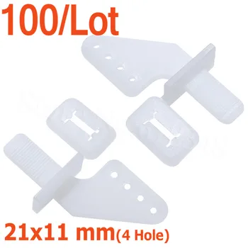 

100pcs /lot Nylon Pin Horns 21x11 (4 Hole) For RC Airplane Parts Remote Control Foam Electric Plane Aeromodelo FM11-605B