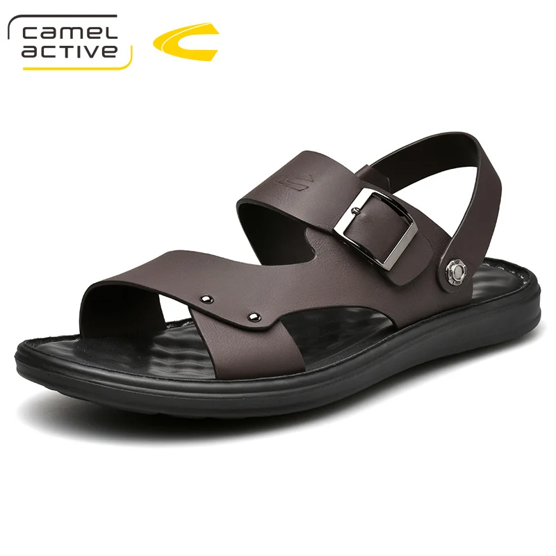 Мужские летние сандалии Camel Active кожаные Повседневные Дышащие из натуральной кожи