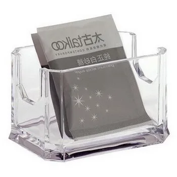 

Acrylic transparent square hotel sugar bag seat home tea bag seat goods holder