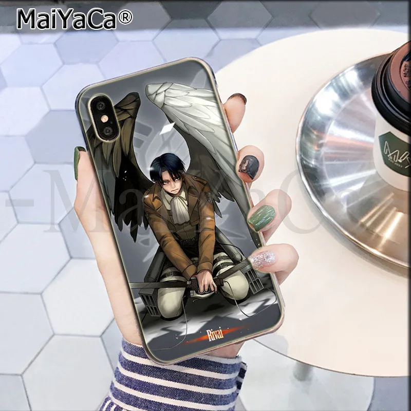 MaiYaCa attack on titan Крылья Свободы аниме восхитительный цветной телефон чехол для iPhone 8 7 6 6S Plus X XS max 10 5 5S SE XR