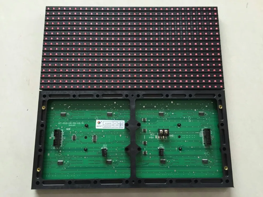 P10 SMD одноцветные полунаружные светодиодные Дисплейные модули заменяемые DIP