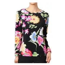 Модная европейская американская рубашка женская топ с принтом эластичная трикотажная тонкая рубашка Z-1-314