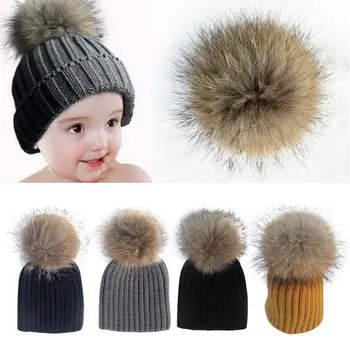

Baby Hat Newborn Winter Baby Kids Woolen Hat Kids Warm Crochet Hats Kawaii Baby Winter Hat for Girls Boys